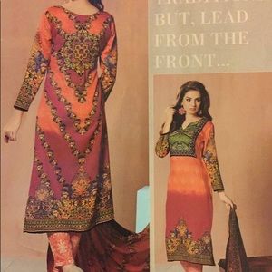 Indian stitched anarkail salwar kameez